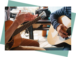 private guitar lesson with teenager and music teacher in Toronto